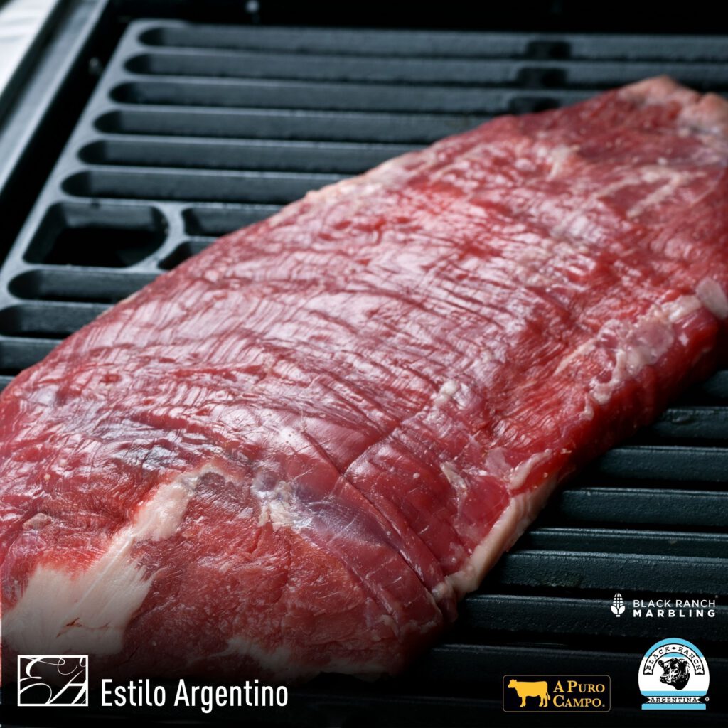 Flank Steak Black Ranch Marbling Uruguay Argentinien Premium Steak Argentinien Grass Fed Grain Fed